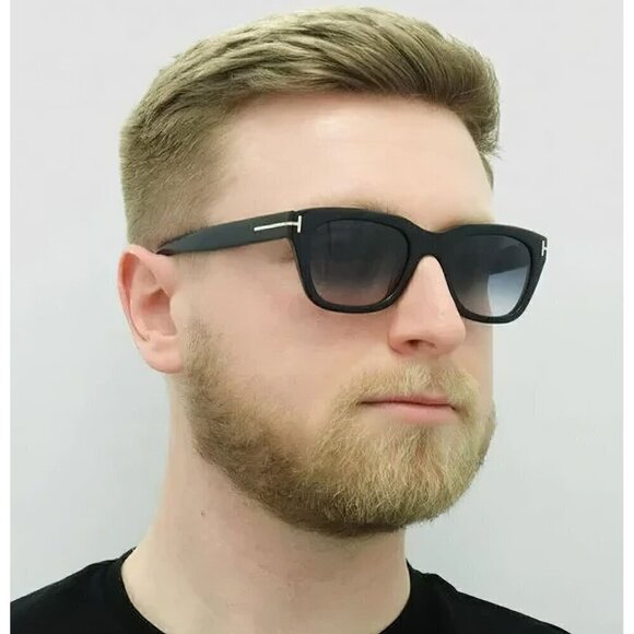 Tom Ford TF237 Snowdon Square Frame Sunglasses Gray and Black OS - Picture 5 of 15